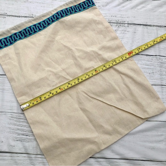 Tory Burch Medium Dust Bag Cover Blue Tan - Picture 4 of 5